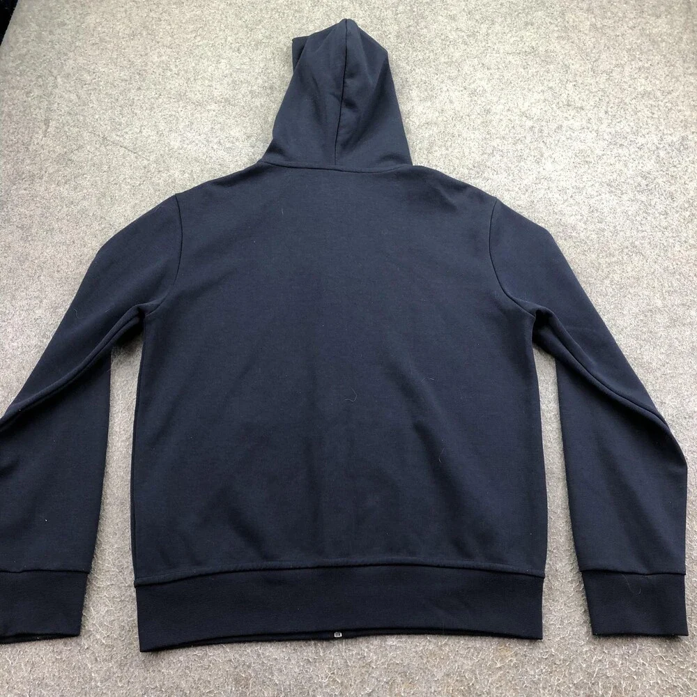 Polo Ralph Lauren Hoodie Mens Small Blue Full Zip Knit Sweatshirt Pony Logo